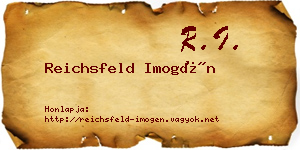 Reichsfeld Imogén névjegykártya